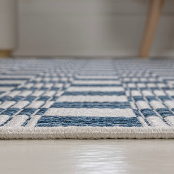 Aimee Traditional Cottage Checkerboard Indoor/Outdoor Area Rug